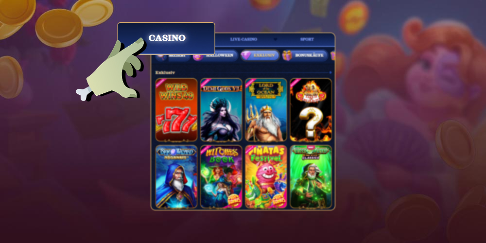 Beginnen Sie mit dem Spielen auf der Website des Casinos.